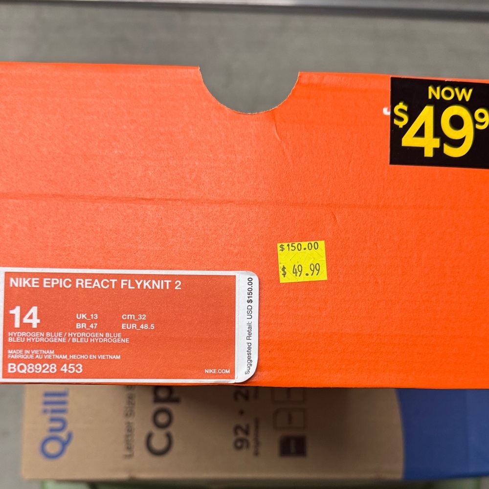Nike Epic React Flyknit 2 - Bold Orange Box
